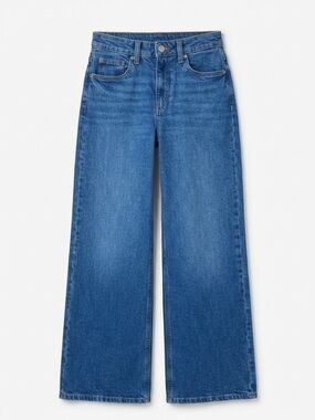 H&M High Waisted Wide Leg Jeans Light Blue Denim Women’s Size 2